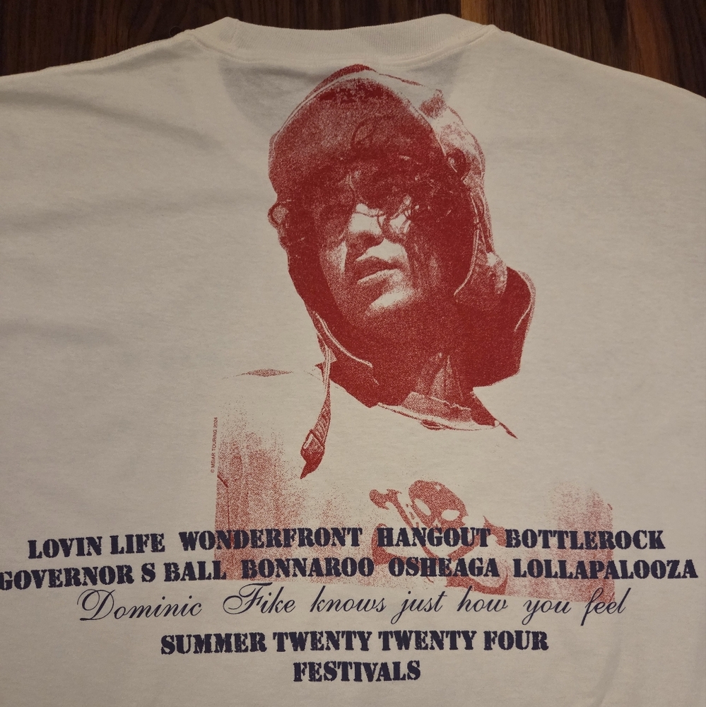 Dominic Fike Merch Festival 2024 T-shirt Size L RARE - Picture 2 of 4